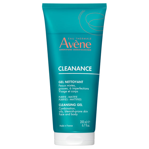 Avene Cleanance Oil Control Gel Wash, 200ml, Refreshing and moisturizing feel