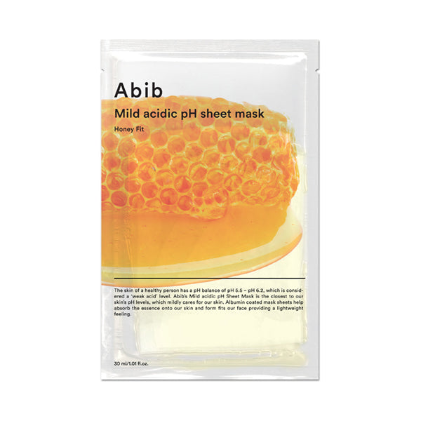 Abib Mild Acidic pH Sheet Mask Honey Fit, 30ml x 3