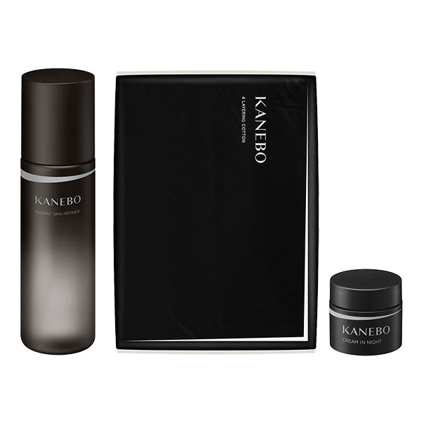 Kanebo Radiant Skin Refiner & Cotton Set, 200ml, 100 sheets, 4g