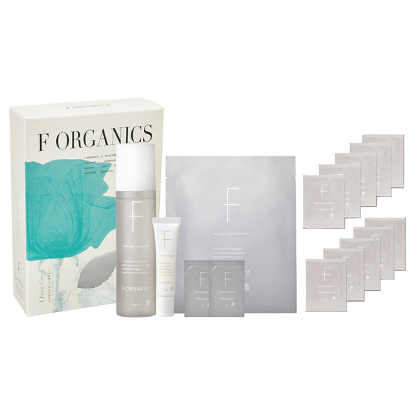 F ORGANICS Face Care Kit, 150ml, 1 sheet, 10g, 1ml x 2, 2ml x 5, 1g x 5