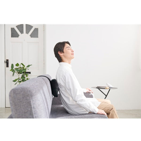 Massage Cushion XS, AC adapter, massage position adjustment belt, bk (black), W200 x L200 x H90mm