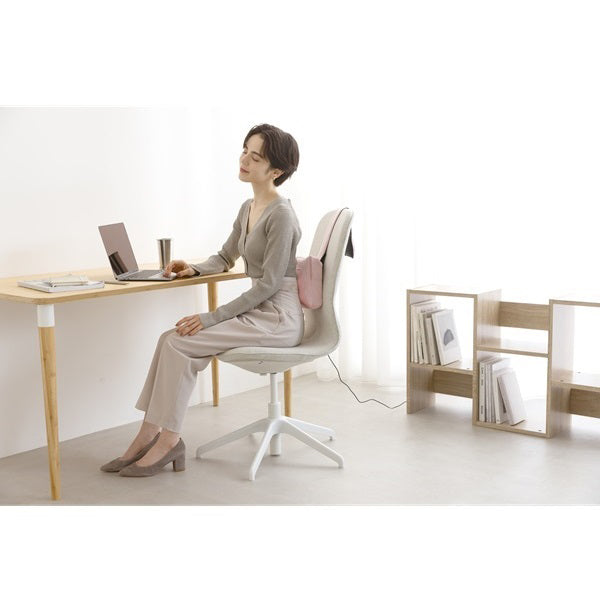 Massage Cushion XS, AC adapter, massage position adjustment belt, pk (pink), W200 x L200 x H90mm