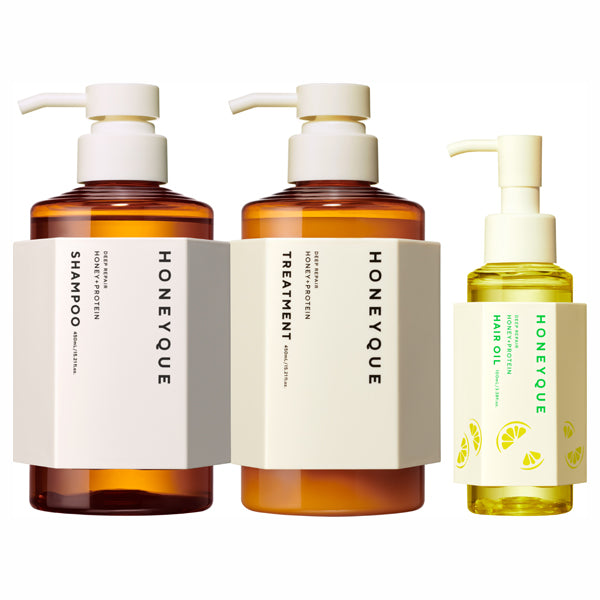 Hanique Deep Repair Oil Set, 450ml, 450ml, 100ml