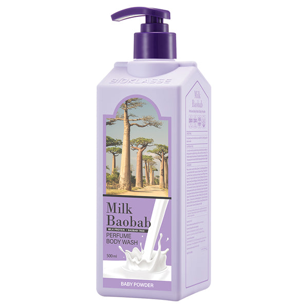 Milk Baobab Perfume Body Wash, 500ml (Baby Powder)