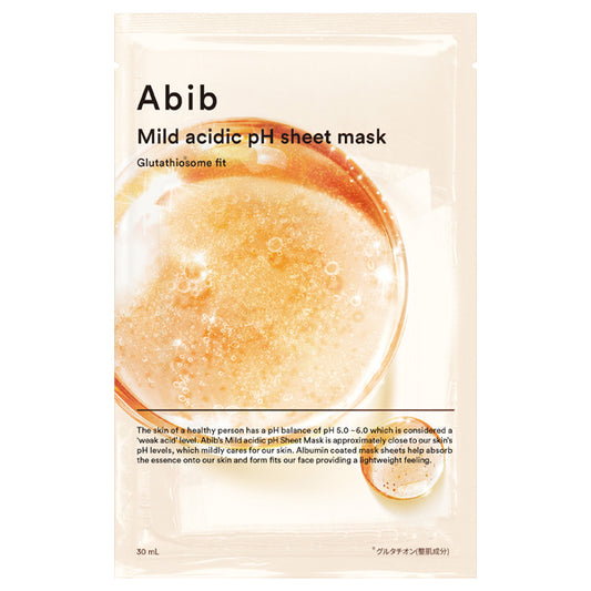 Abib Mild Acidic pH Sheet Mask Glutathiosome Fit, 30ml x 3