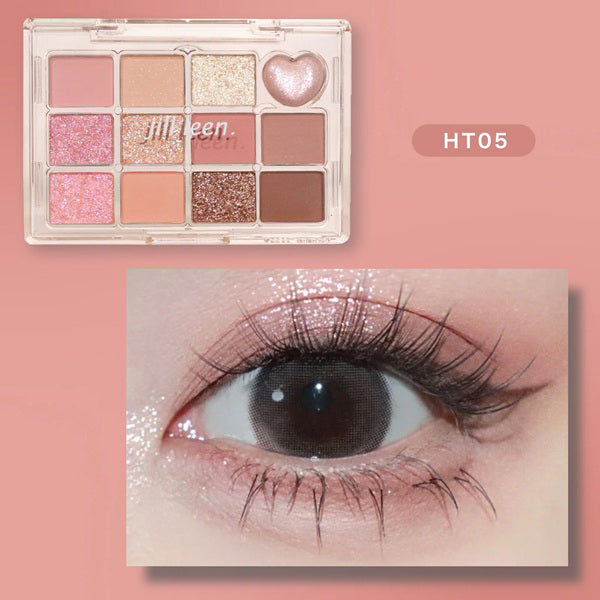 jill leen. ジルリーン Shining 12-color mini eyeshadow, HT05, 7.2g