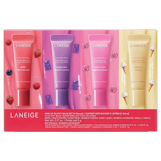 LANEIGE Lip Glowy Balm Mini Set, 5g×4