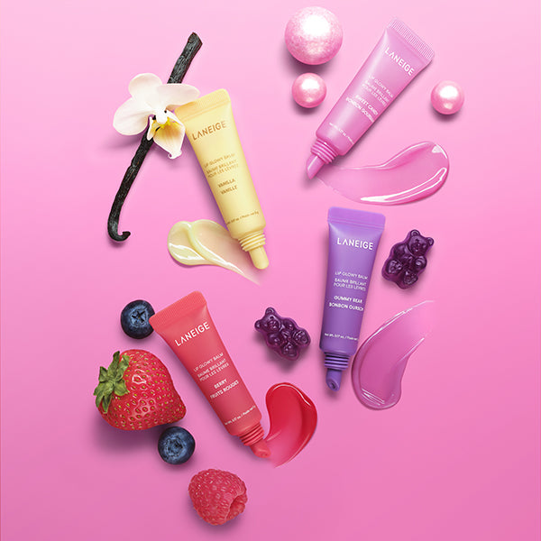 LANEIGE Lip Glowy Balm Mini Set, 5g×4