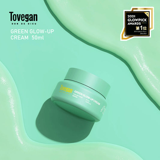 Tovegan Green Glow-Up Cream, 50ml