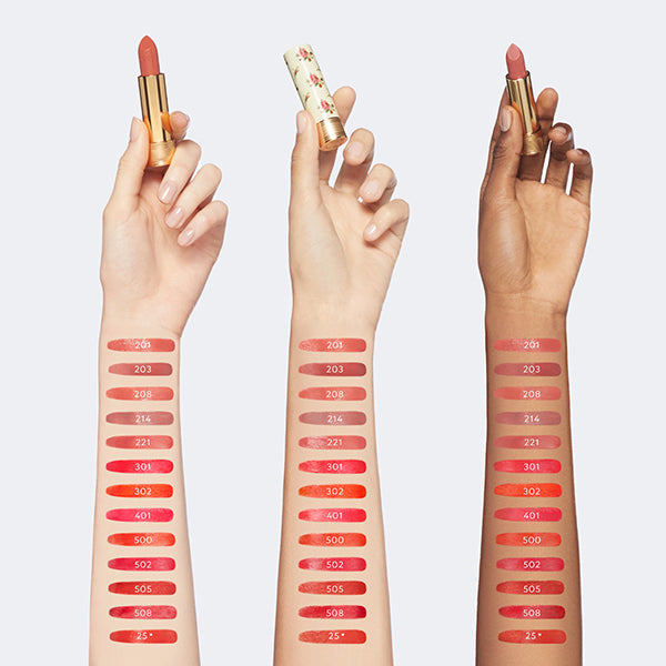 Gucci Rouge à Lèvres Voiles, 201 The Painted Veil, 3.5g, Sheer and delicate finish