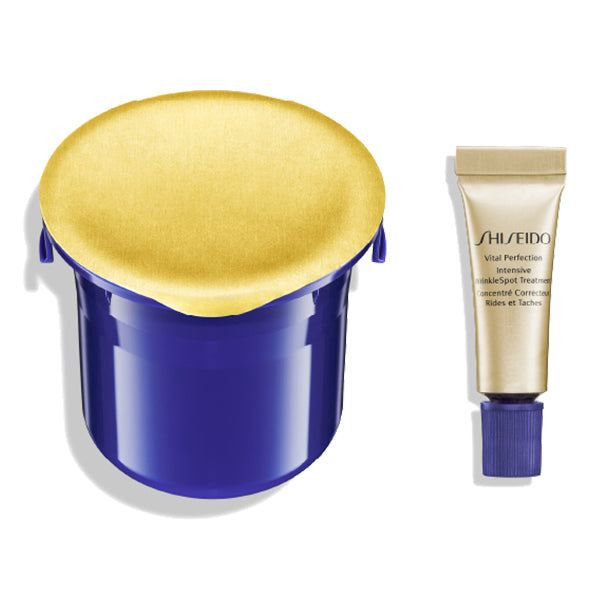 SHISEIDO Vital Perfection Moisturizer & Wrinkle Improvement Cream Refill Kit, 50g, 2g