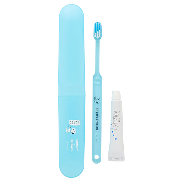 PEANUTS Snoopy & Friends Toothbrush Set (Blue), 1 Unit/11g