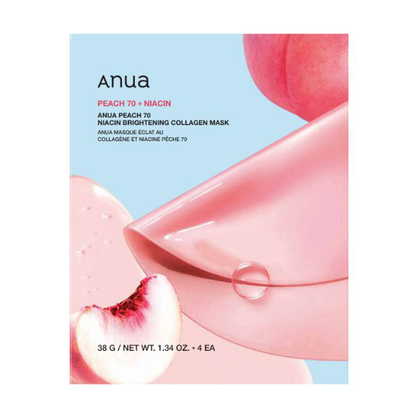 Anua Peach 70 Niacin Collagen Mask, 4 sheets