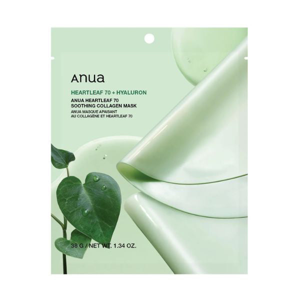Anua Houttuynia Cordata 70 Soothing Collagen Mask, 1 sheet