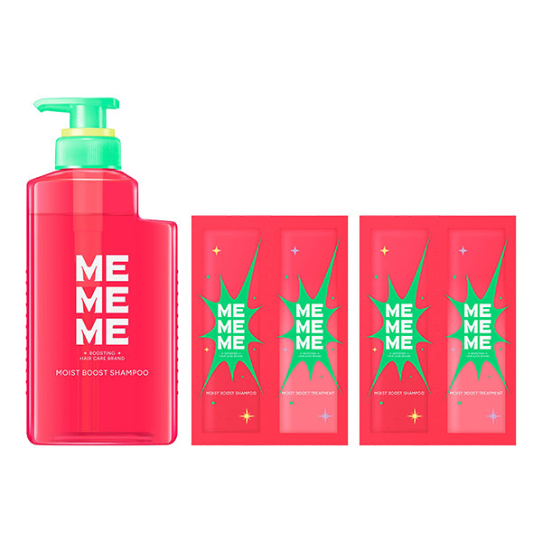 MEMEME Moist Boost Shampoo Pump Set, 400ml