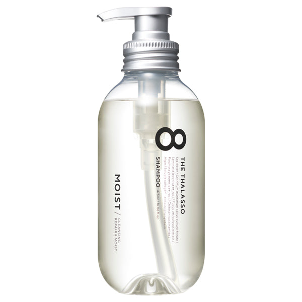 8 THE THALASSO Cleansing Repair & Moist Beauty Serum Shampoo (Renewal), 475ml (Aqua White Floral)