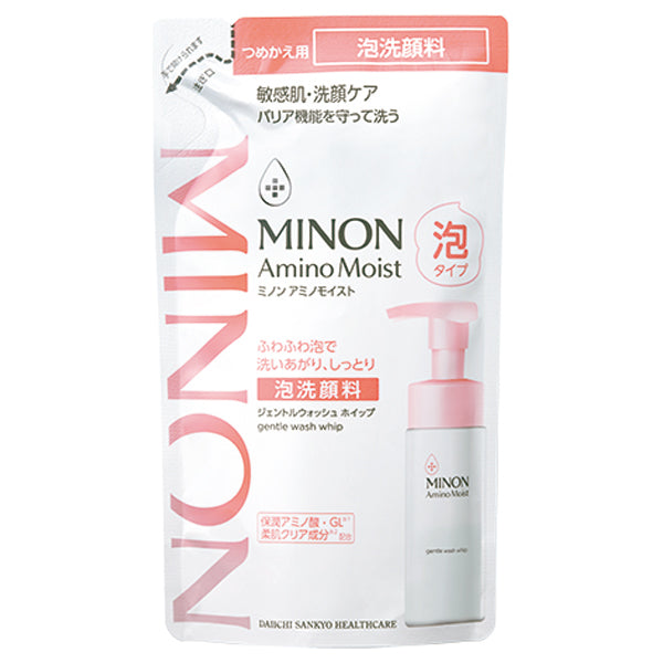 MINON Amino Moist Gentle Wash Whip Refill, 130ml
