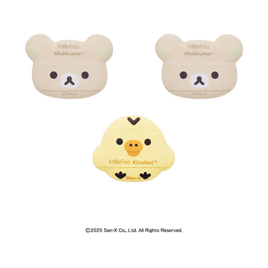 MilleFee Finger Puff (Rilakkuma & Kiiroitori)
