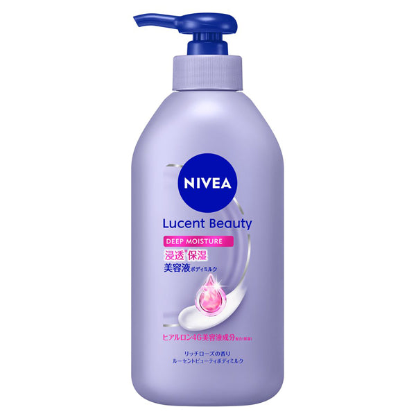 NIVEA Lucent Beauty Deep Moisture Penetrating Moisturizing Body Milk, 350g, Rich Rose Scent
