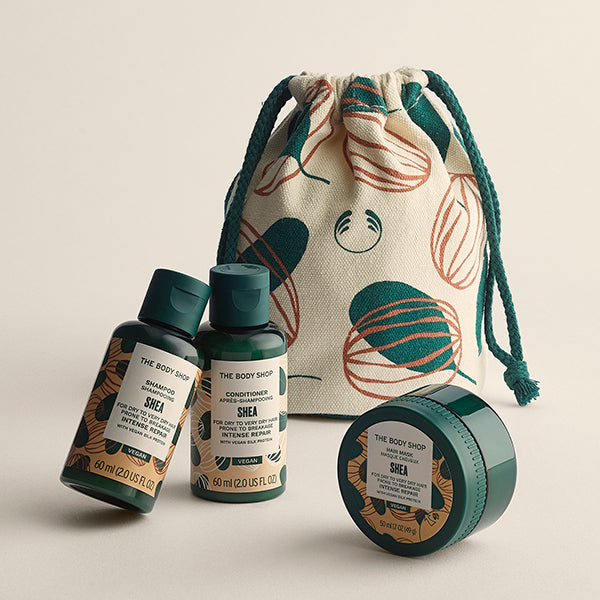 THE BODY SHOP Shea Hair Trial Set, 60ml + 60ml + 50ml
