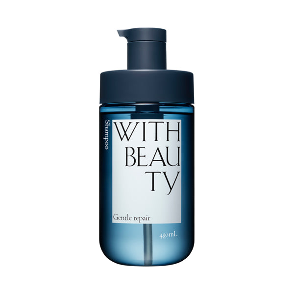 WITH BEAUTY Gentle Repair Moist Shampoo, 480ml (Muguet & Lily)