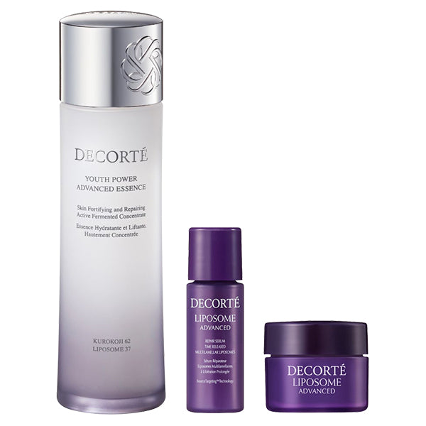COSME DECORTÉ Youth Power Essence Lotion Campaign Kit, 150ml, 6ml, 10g