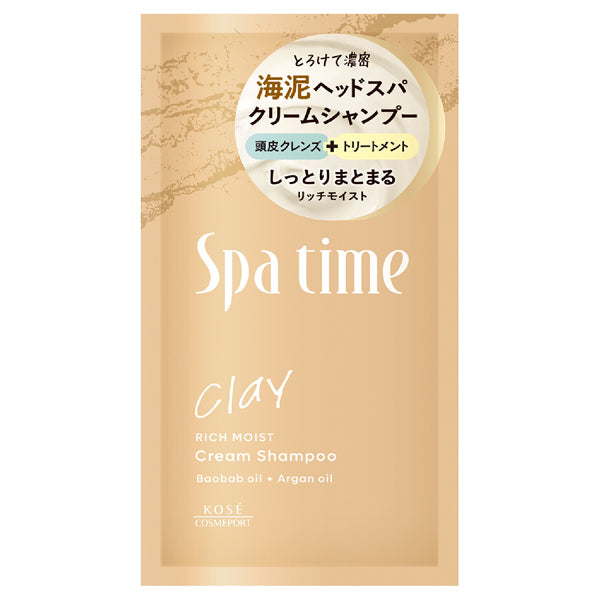 Spa Time Cream Shampoo Trial Rich Moist, Sachet, 30g