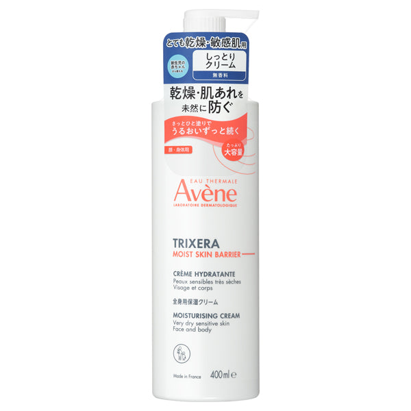 Trixera Moist Skin Barrier Cream, 400ml (Large), Fragrance-Free