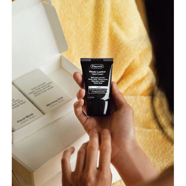 Pleuvoir Hand Cream, 30ml (Hinoki Leather)