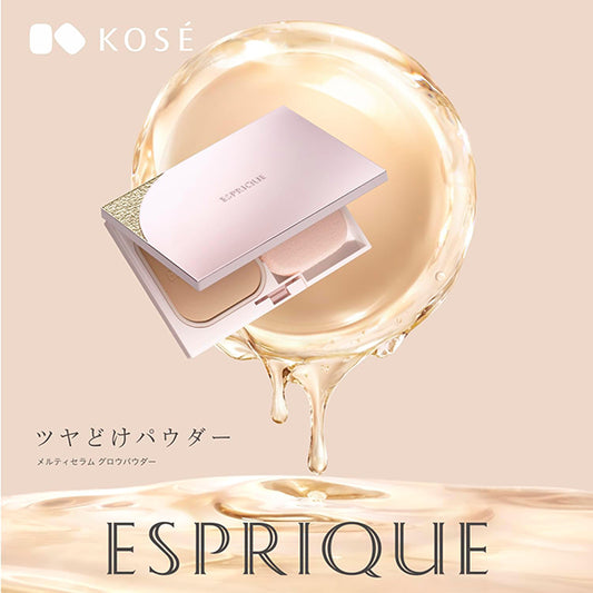 ESPRIQUE Melty Serum Glow Powder Refill + Foundation Case Trial Set (OC-410 Ochre)