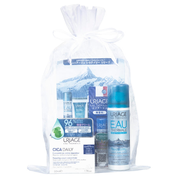 URIAGE Uriage Holiday Set (Cica Daily Cream + Moist Lip + Uriage Water), 47g