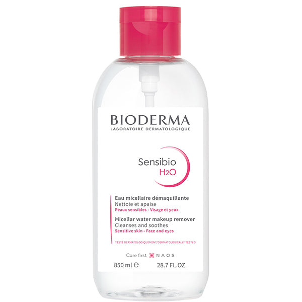 BIODERMA Sensibio H2O D, One-handed push pump, 850ml