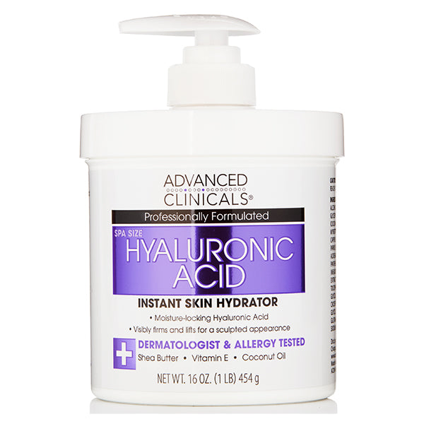 Advanced Clinicals Hyaluronic Acid Anti-Aging Body Cream, 454g