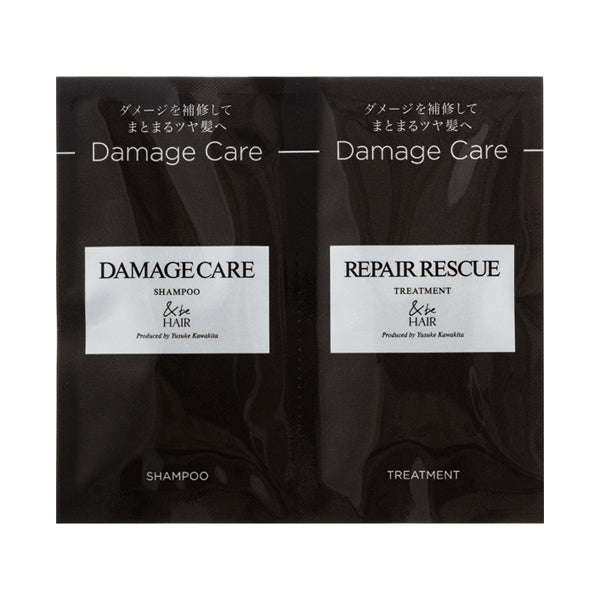 &be Damage Care Shampoo & Repair Rescue Treatment Sachet, 10ml + 10g