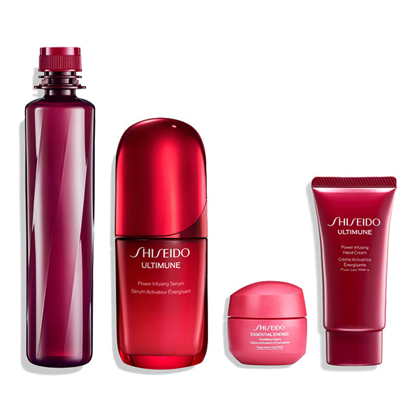 Shiseido Holiday Kit — Ultimune Power Infusing Serum 50ml & Eudermine Refill, 50ml + 145ml + 15g + 30g