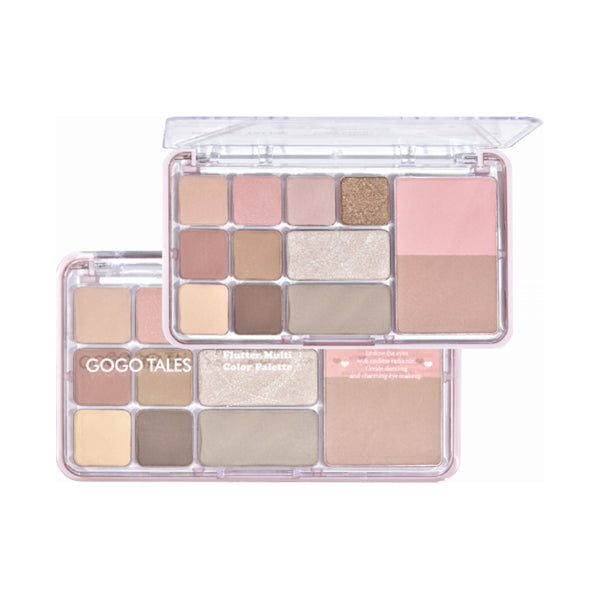 GOGO TALES Flutter Multi-Color Palette (02 Sweet Coral), 14.6g