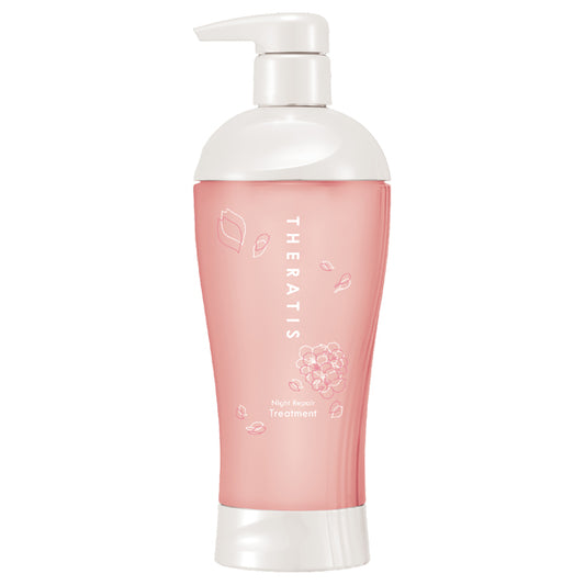 THERATIS Night Repair Pair Set with Bath Salts, Sakura, 435ml, 435g, 50g