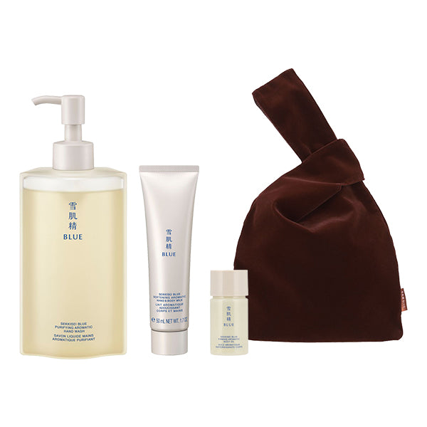 SEKKISEI BLUE Aroma Hand Care Limited Kit, 250ml, 50ml, 14ml, 1pc