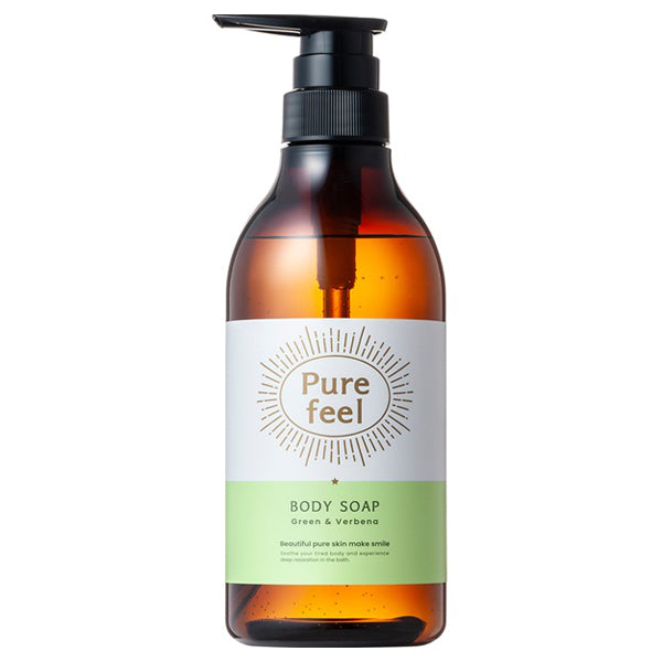 Purefeel Body Soap, 480ml (Green & Verbena)