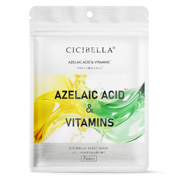 CICIBELLA Essence Mask (Azelaic Acid & Vitamin), 7 sheets