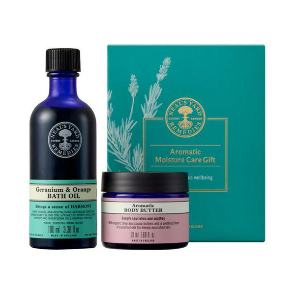 Neal’s Yard Remedies Aromatic Moisture Care Gift, Gift Box, 100ml, 50ml
