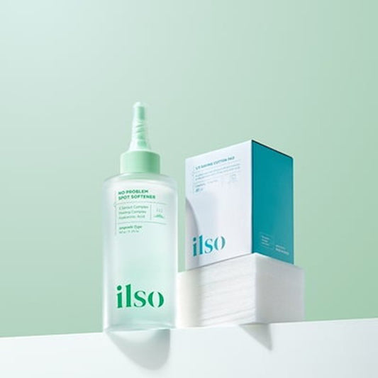ilso No Problem Spot Softener & Cotton Pad Set