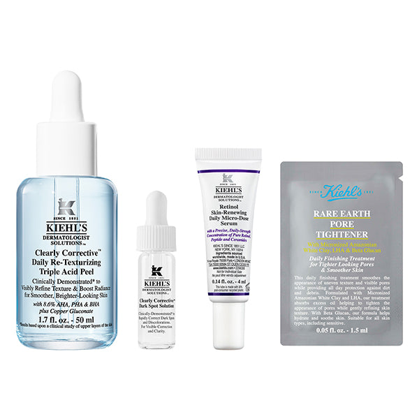 KIEHL’S Blue Peel Serum Smooth Skin Set