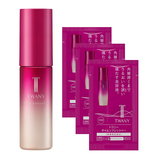 TWANY Time Refresher Trial Set, 18ml, 0.6ml × 3 (Rose Bloom)