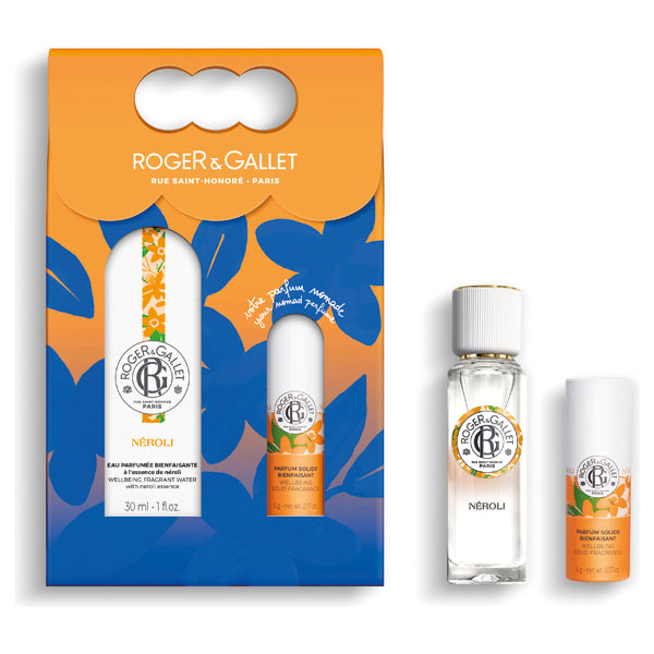 ROGER&GALLET Eau Parfumée & Solid Fragrance Set (Neroli), 30ml + 5g