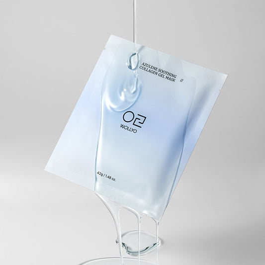 Genryo Kobo Azulen Soothing Collagen Gel Mask, 5 Sheets (42g)