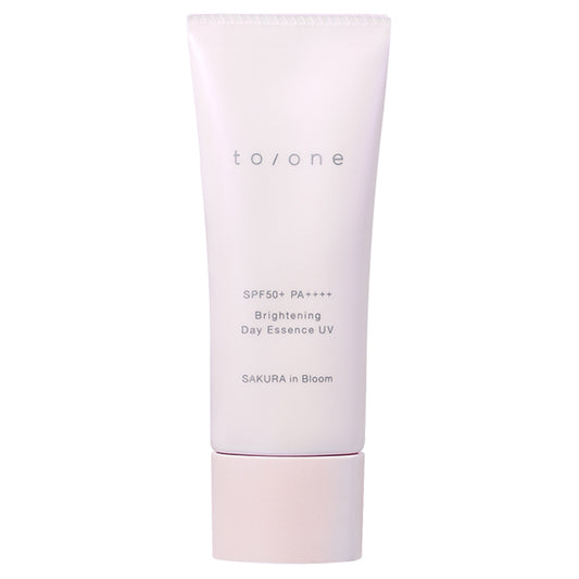 to/one Brightening Day Essence UV SPF50+ PA++++ (SAKURA in Bloom), 40g