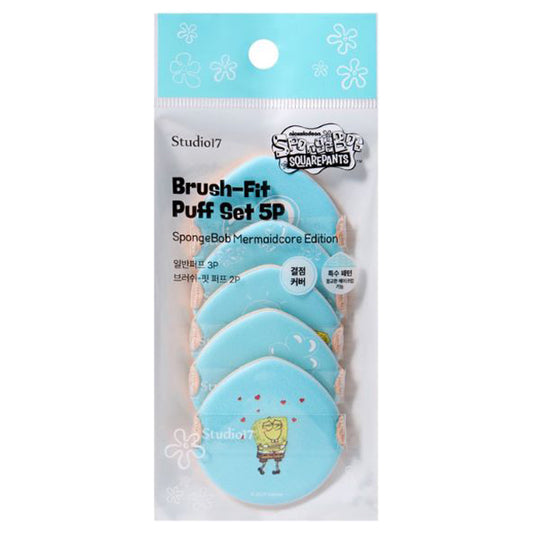 Studio17 SpongeBob Brush Fit Puff, 5 Pack