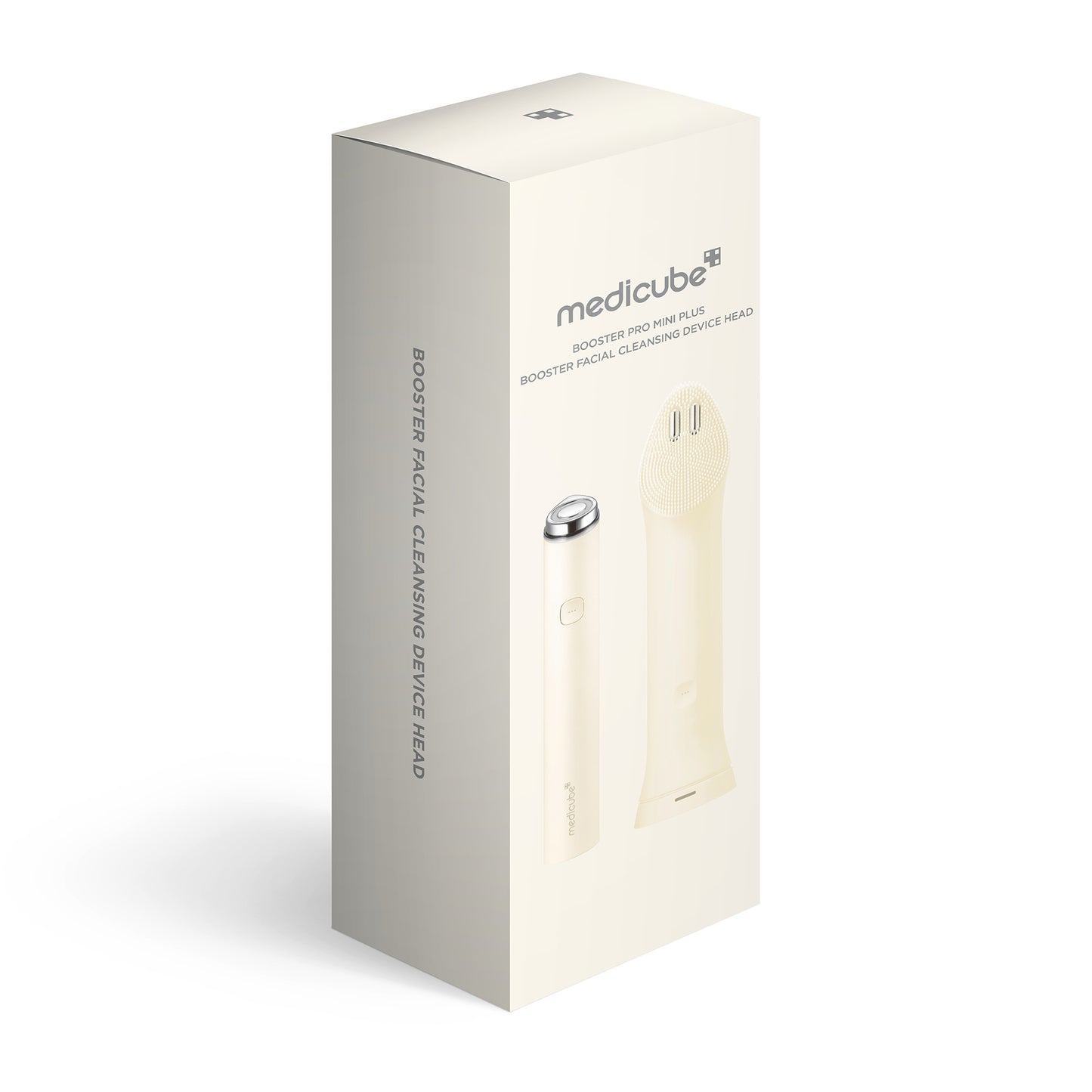 medicube AGE-R Booster Pro Mini Plus & Vibrating Cleanser Head (Beige)