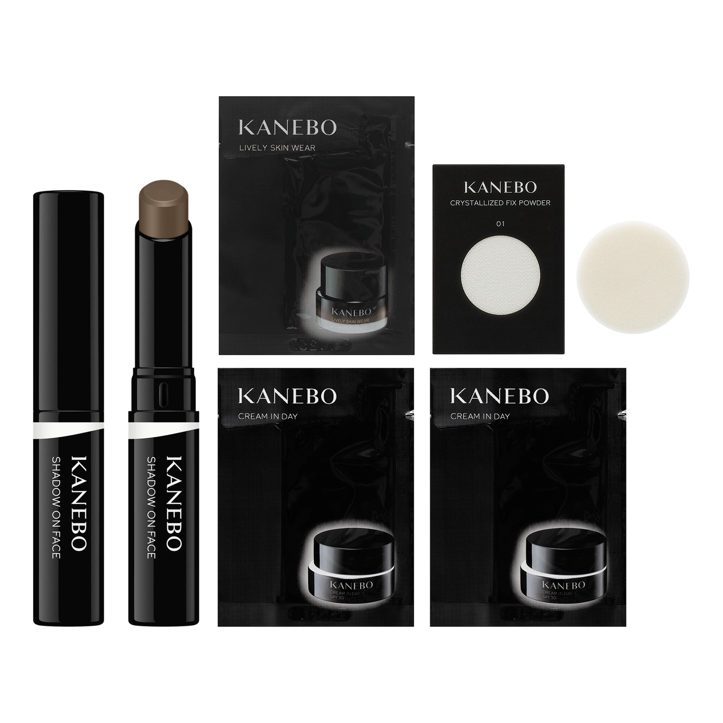 KANEBO Shadow on Face Set (01 Gimmick Taupe)